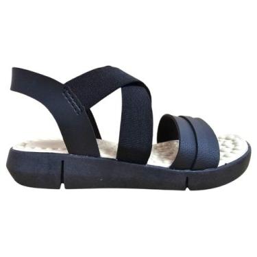 Imagem de Sandalia Feminina Ortopédica Chinelo Confortável Massageador Para Espo