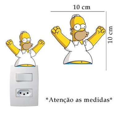 Imagem de Adesivo De Interruptor Homer Mod05 - Lojinha Da Luc
