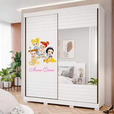 Imagem de Adesivo Para Guarda Roupa Princesas Baby Personalizada - Lojinha Da Lu