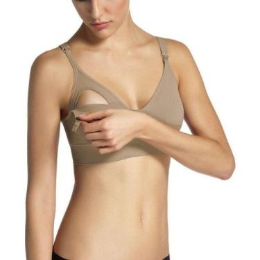 Imagem de Sutiã Amamentação Lupo Ref. 41034-001- Kit C/ 2, M, Natural
