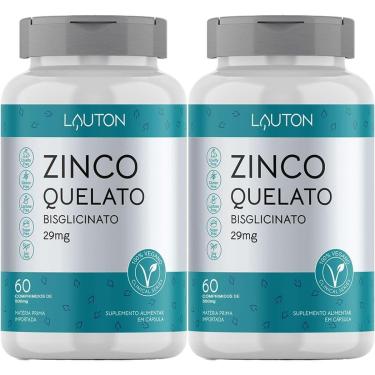 Imagem de Kit 2X Zinco Quelato - 60 Comprimidos - Lauton Nutrition-Masculino