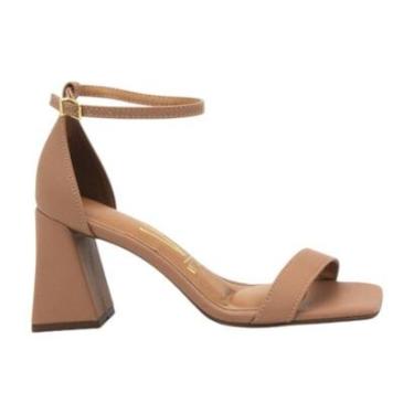 Imagem de sandália vizzano salto bloco calcanhar fechado feminino-Feminino