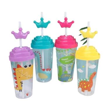 Imagem de COPO INFANTIL COM CANUDO PLASTICO 675ML