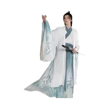 Imagem de Fantasia Vintage Chinesa Hanfu Kimono Para Adultos, Traje De Lutador C