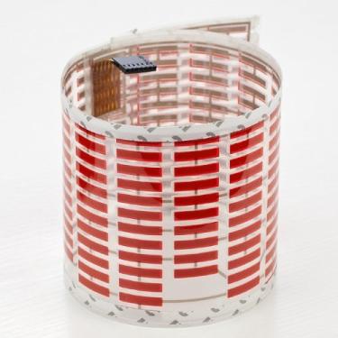 Imagem de DIYAH Auto Sound Music Beat Ativado Adesivos de Carro Equalizador Luz LED Brilho Áudio Lâmpada de Ritmo de Voz 45 cm X 11 cm / 18 pol X 11.4 cm (Vermelho)