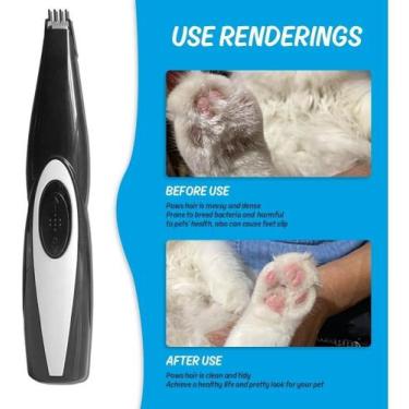 Imagem de Cão Gato Pé Cabelo Aparador Pet Pata Grooming Cabelo Clipper - DOISIRM