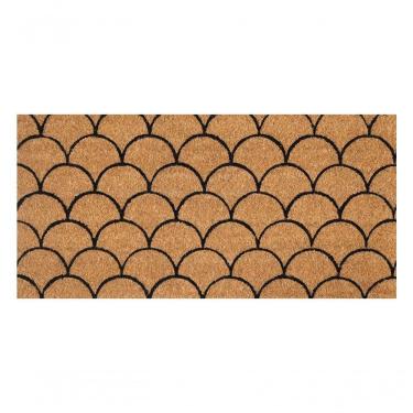 Imagem de Capacho De Poa Fibra De Coco Slim Escamas 70x33cm - Uzoo Capacho Fibra De Coco Slim Rt 70x33cm Escamas Kls3