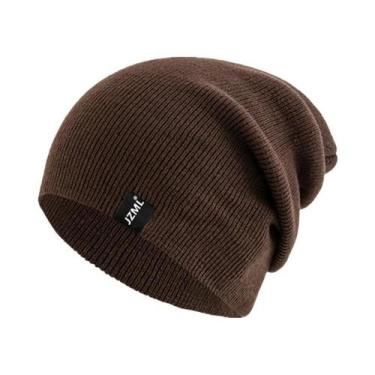 Imagem de Gorro De Inverno Tricotado Unissex Em Várias Cores Com Etiqueta Decora
