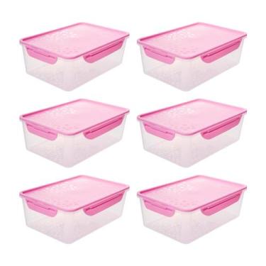 Imagem de Potes Herméticos 2,5l 6un Grande Resistente Tampa C Travas - NEOPLAS, 