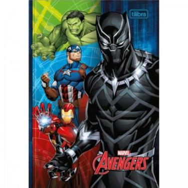 Imagem de Caderno Brochura Pequeno 1/4 Avengers 80fls Capas Sortidas - Tilibra