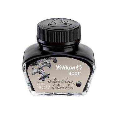 Imagem de Vidro de Tinta Pelikan 4001 Preta Brilhante 30 ml.