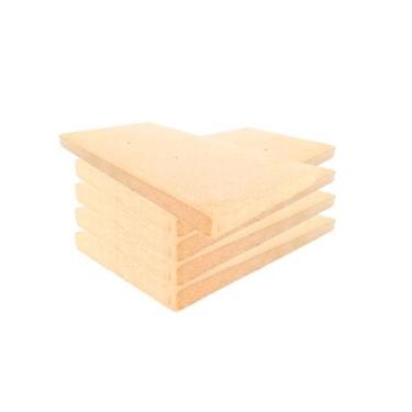 Imagem de 10 Tijolo Refratário 23x11,4x2cm Plaqueta Churrasqueira - GABRIELA REF