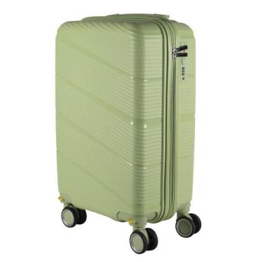 Imagem de Mala de bordo em Polipropileno 4 rodas 360º  - AeroMalas Catar, Verde