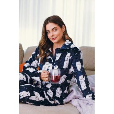 Imagem de Pijama Feminino Americano Fleece Ursos - Pink Dream, G