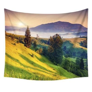 Imagem de Tapeçaria, paisagem florestal, estética de sala de parede, 150x100cm, 