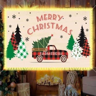 Imagem de Tapeçaria, parede de feliz Natal, 150x90cm, microtecido, fibra - yiwei