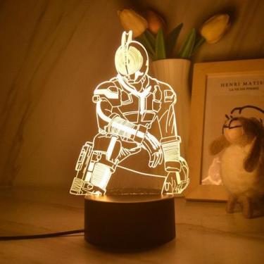 Imagem de Luz noturna LED 3D Kamens Riders Faiz mudança de cor - yiweisai