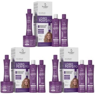 Imagem de Kit 3 Capilar Loiro Perfeito Matização 4Itens - Bio Instinto