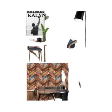 Imagem de Papel De Parede Floral Verde Autoadesivo Em Vinil Para Decoração De Sa