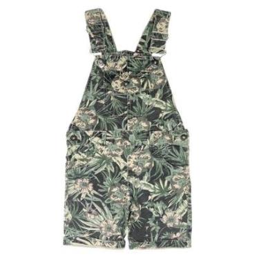 Imagem de Jardineira Look Jeans Curta Sarja - 03 - VERDE-Masculino