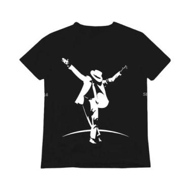Imagem de Camiseta Feminina De Algodão plus Size Com Design De Michael Jackson, 