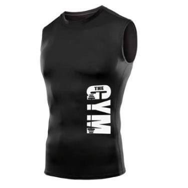 Imagem de Camiseta Regata Compressão Academia Treino Justa The Gym Arte Abstract-Unissex