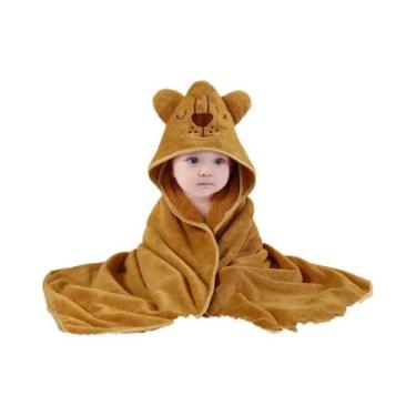 Imagem de Toalha De Banho Unissex De Fleece Para Bebês, Quente, Com Desenhos Ani
