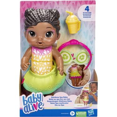 Imagem de Boneca Baby Alive Rainbow SPA Baby Negra