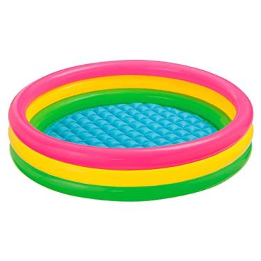 Imagem de Piscina Por Do Sol, Intex, Rosa/Amarelo/Verde, 131 L