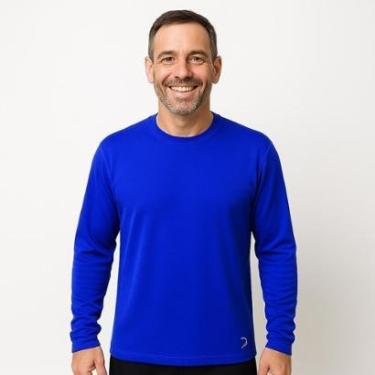 Imagem de Camiseta Manga Longa UV Azul Fera Print-Masculino