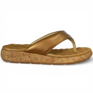 Imagem de Sandália Tamanco Modare Aurora Confort Dourado-Feminino