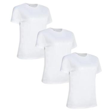 Imagem de Kit 3 Camiseta Feminina Dry Fit Academia Fitness Esportiva - LMP Confe