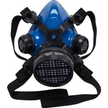 Imagem de Respirador Semifacial com 1 Cartucho Para Vapores Orgânicos e Gases Ác