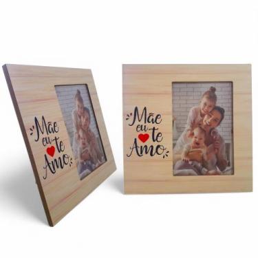 Imagem de Porta Retrato Mãe 10x15 Frases Decoração Madeira Vertical - MultiA, Mã