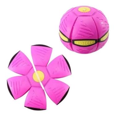 Imagem de Brinquedo Esportivo Bola Mágica Voadora Maluca Grande Que Vira Disco Voador com Leds La...
