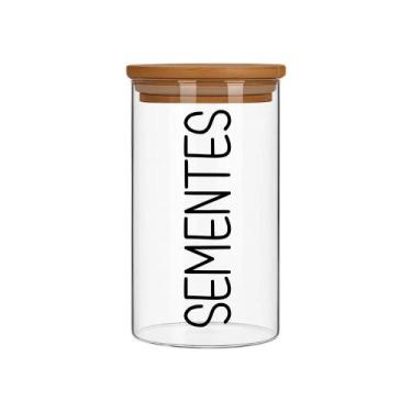 Imagem de Porta Mantimentos Redondo (1,1 Litros) Sementes - Casa Vitá, Sementes