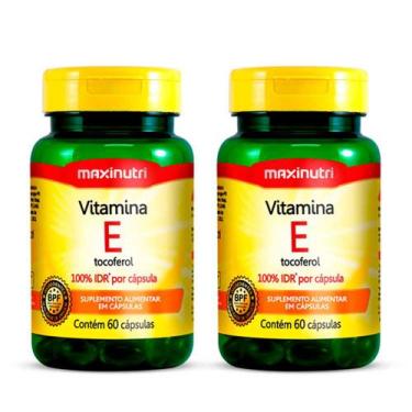 Imagem de Kit 02 Vitamina E 100% IDR 60 Capsulas Maxinutri