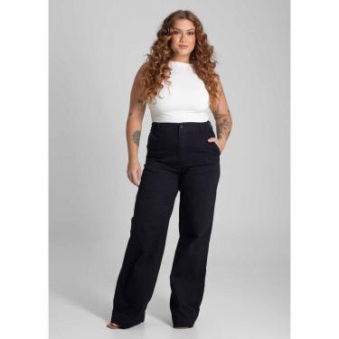 Imagem de Calça Sarja Sawary Plus Size Wide - 282220