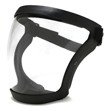 Imagem de Máscara Protetor Facial Anatômico Transparente Preto/transpa - Congrat