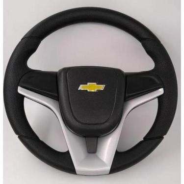 Imagem de Volante Esportivo Omega - Cruze Cubo Embutido Prata - Chevrolet