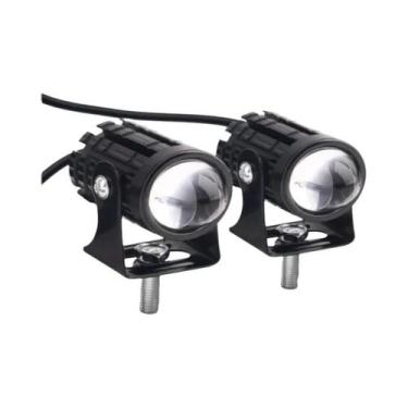 Imagem de Farol LED TCYATO Branco E Amarelo Para Motocicleta 12V 24V, Lâmpada De