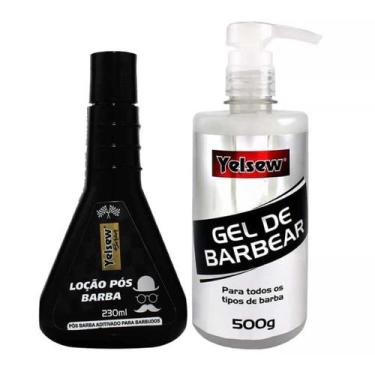 Imagem de Gel de Barbear 500g + Loção Pós Barba Barber 230ml - Yelsew