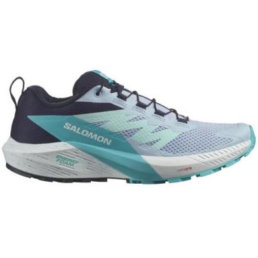 Imagem de Tênis Feminino Salomon Sense Ride 5 Azul Trail Running, 36, Azul
