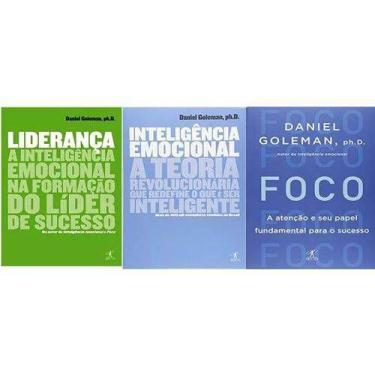 Imagem de Kit 3 Livros Daniel Goleman Liderança Foco Inteligencia emocional - Ob
