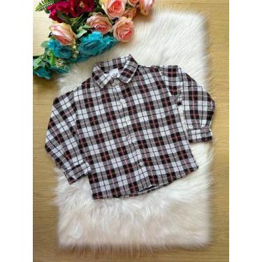 Imagem de Camisa Xadrez Arthur Branca Flanela para Festas Juninas - Miss Cherry,