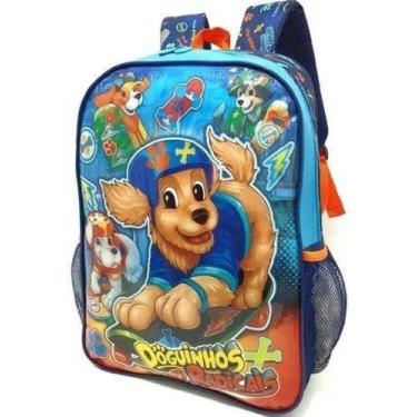 Imagem de Mochila Infantil Masculina Doguinhos Radicais Canina Costas - Clio