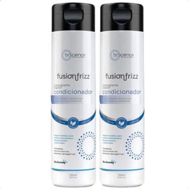 Imagem de Kit 02 Condicionador Fusionfrizz Cronograma Capilar Brscience 250ml