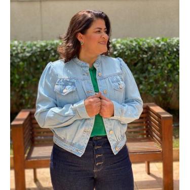 Imagem de Jaqueta Bomber Fernanda - Sawary Jeans , Jeans azul claro, G