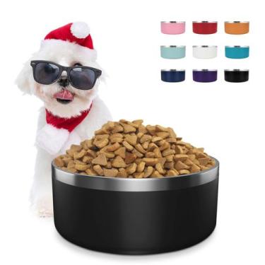 Imagem de Taças para cães LIHONG em aço inoxidável para cães pequenos e médios d