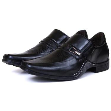 Imagem de Sapato Social Masculino Oxford Bico Fino Couro Costurado - Galipoli, 3